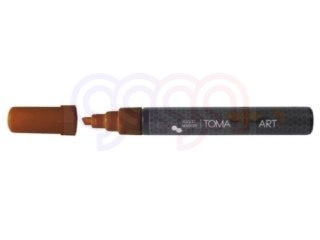 Marker akrylowy, fibrowa końcówka okrągła 2-5mm, brązowy TO-402 Toma