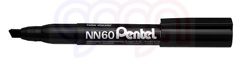 Marker permanentny NN60 czarny ścięta końcówka PENTEL