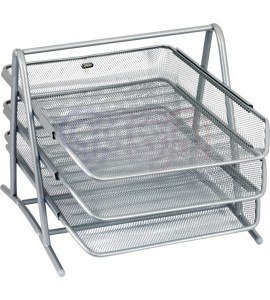 Stojak na dokumenty GR-069S srebrny metalowy siatka GRAND 120-1118
