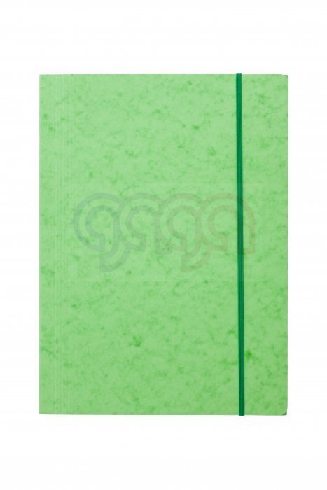 Teczka z gumką prostą DOTTS A4 preszpan jasna zielona 390g