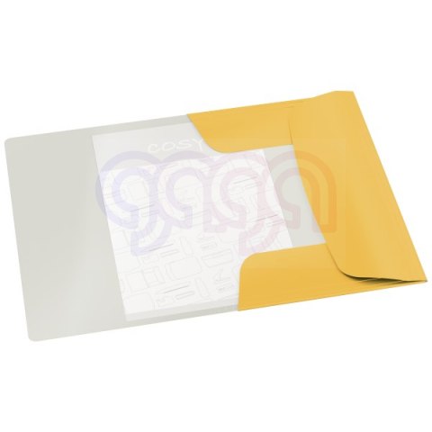 Teczka kartonowa z gumką Leitz Cosy, A4, żółta 30020019