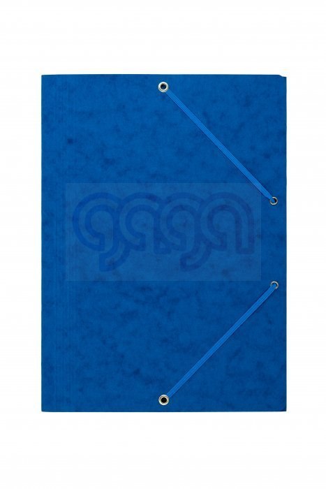 Teczka z gumką rogi DOTTS A4 preszpan niebieska 390g