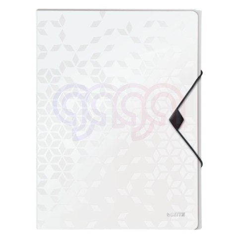 Teczka z gumką PP Leitz WOW, 30 mm, biała 46290001