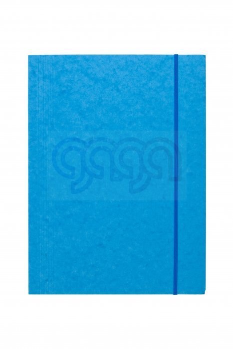 Teczka z gumką prostą DOTTS A4 preszpan jasna niebieska 390g