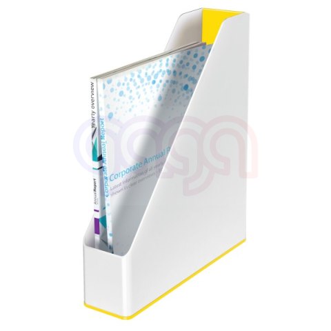 Pojemnik na dokumenty Leitz WOW dwukolorowy, żółty 53621016