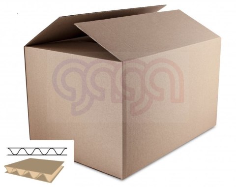 Karton wysyłkowy/klapowy DOTTS 585x385x395 410g. tektura 3-warstwy szara