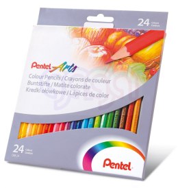 Kredki ołówkowe, 24 kolory CB8-24 PENTEL
