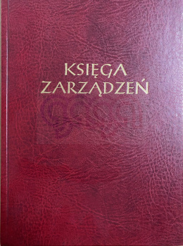 KSIĘGA ZARZĄDZEŃ A-4/100 kartek INTRO-DRUK