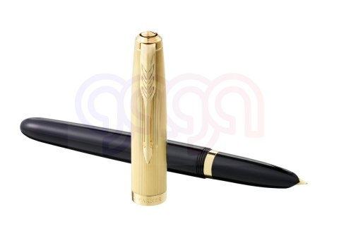 Pióro wieczne (F) - 18K PARKER 51 DELUXE BLACK GT 2123511, giftbox
