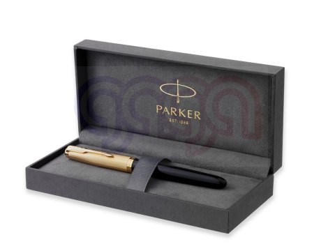 Pióro wieczne (F) - 18K PARKER 51 DELUXE BLACK GT 2123511, giftbox