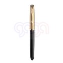Pióro wieczne (F) - 18K PARKER 51 DELUXE BLACK GT 2123511, giftbox