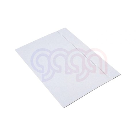 Teczka A4 z gumką biała INTERDRUK TEGUFB 300g