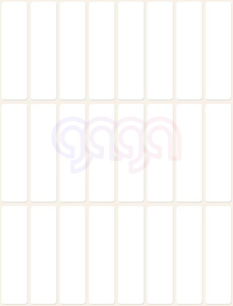 Minietykiety Avery Zweckform 3336 50x14 28 ark. Trwałe, białe do opisywania ręcznego (X)