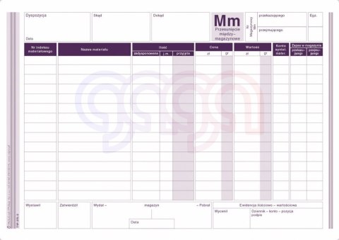 375-3 MM A5 80 kartek (15 pozycji)