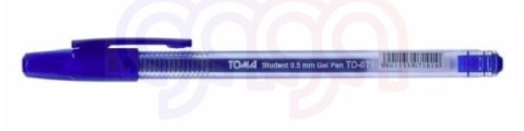 Długopis żelowy STUDENT, końcówka fine 0,5mm, niebieski TO-071 Toma