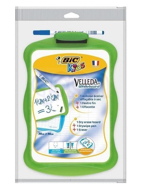 BIC Kids Velleda tablica+marker+wymazywacz, blister 1+1+1szt, 841362