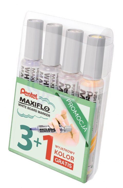 Marker_suchościeralny MAXIFLO (4) MWL5M-WA4AACVPL PENTEL w etui