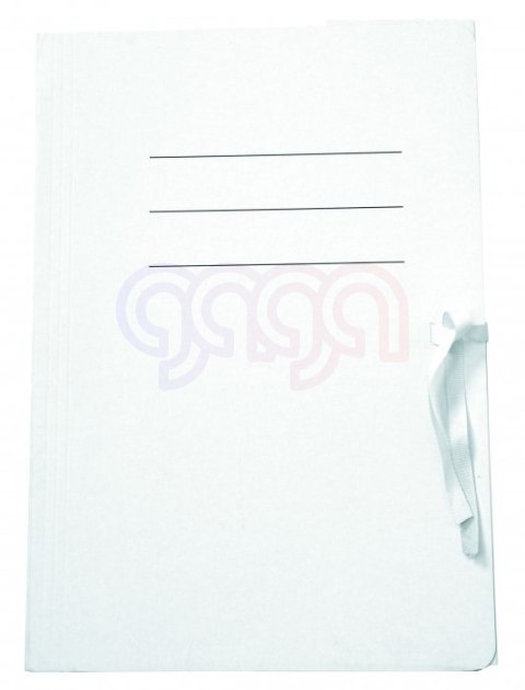 Teczka A4 z tasiemką do akt 300g/m2 biała UNIPAP