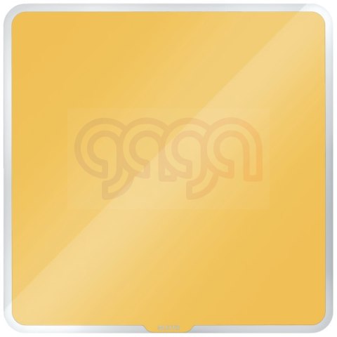 Szklana tablica magnetyczna Leitz Cosy 45x45cm, żółta, 70440019