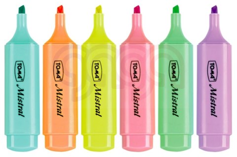 Zakreślacz MISTRAL, szeroka końcówka 1-5mm, niebieski TO-334 Toma