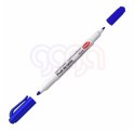 Pisaki 2-stronne do białych tablic TOMA, 2 końcówki cienkie 0,5 i 0,8mm, niebieski TO-270 Toma