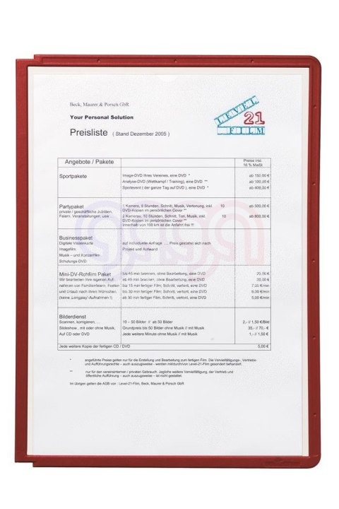 Panele prezen.5606-03 czerwony (ramka) SHERPA