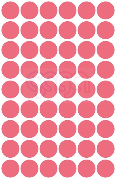 Kółka do zaznaczania czerwone neon 3147 Q12 5ark Avery Zweckform