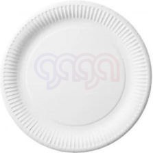 Talerz papierowy biały śr.23cm (100) 7500023