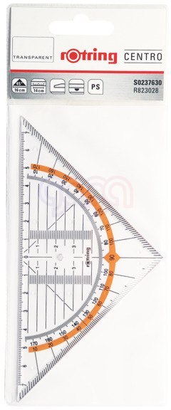 Ekierka geometryczna 16 cm/45 CENTRO ROTRING, S0237630