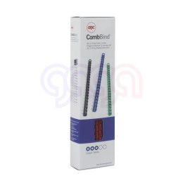 Grzbiety do bindowania plastikowe GBC Combs, A4, 12 mm, czarne , 100 szt. 4028177