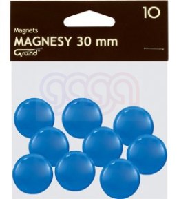 Magnes 30mm GRAND, niebieski, 10 szt 130-1696