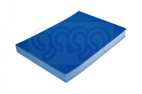 Karton DELTA skóropodobny niebieski A4 DOTTS 100 szt. okładki do bindowania