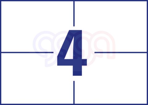 Etykiety uniwersalne 6133 105 x 74 200 ark. A5 Trwałe, Avery Zweckform (X)