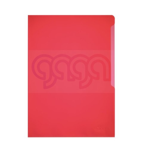 Obwoluta przezroczysta A4, PP 0,12mm Czerwony, 100szt., 233703 DURABLE