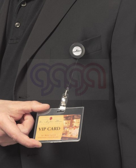 Zwijka do identyfikatora 815258 (10) antracyt (klips) DURABLE