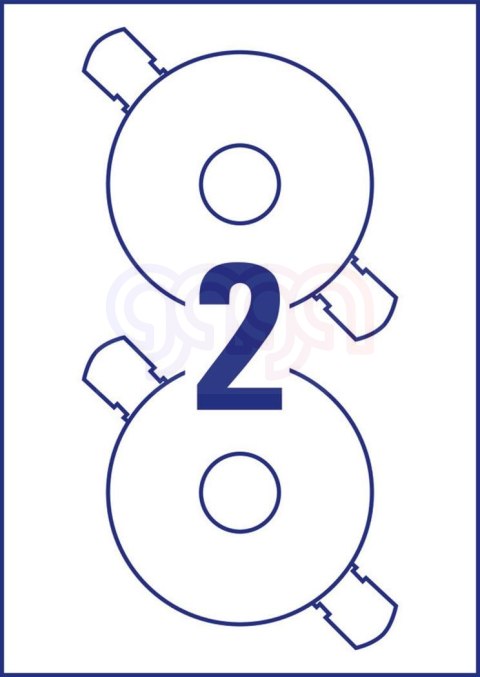 Etykiety na płyty CD L6043-25 Q117 25 ark. Avery Zweckform