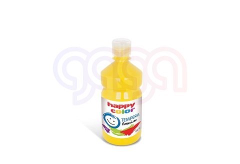 Farba tempera Premium 500ml, cytrynowy, Happy Color HA 3310 0500-10