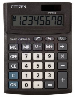 Kalkulator biurowy CITIZEN CMB801-BK Business Line, 8-cyfrowy, 137x102mm, czarny