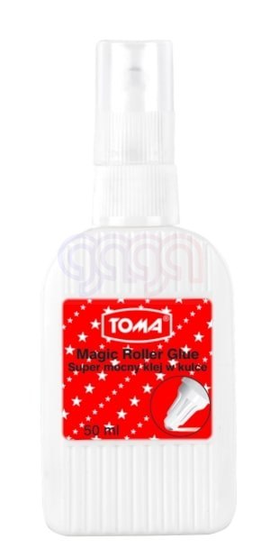 Klej MAGIC ROLLER ,w płynie, z kulką, 50g , super mocny przezroczysty TO-480 Toma