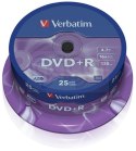 Płyta DVD+R VERBATIM CAKE (25) Matt Silver 4.7GB x16 43500