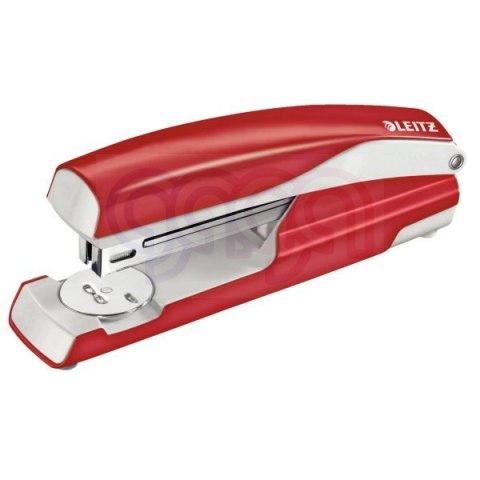 Zszywacz duży, metalowy Leitz, czerwony, 10 lat gwarancji, 40 kartek 55040025