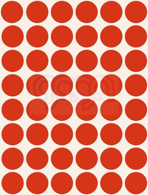 Kółka do zaznaczania czerwone 3374 Q18 22ark Avery Zweckform