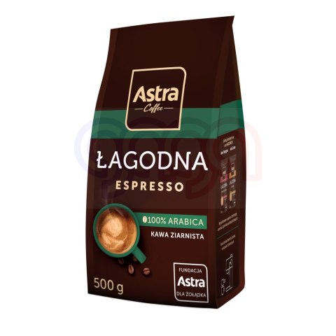 Kawa ASTRA ŁAGODNA CREMA 500g ziarnista