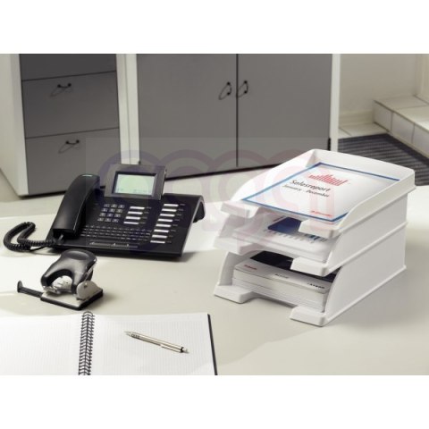 Półka na dokumenty Leitz Plus - Jumbo, przezroczysty, mleczny 52330003