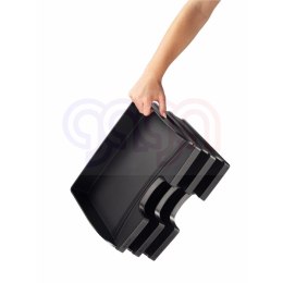 Półka na dokumenty otwarta od dłuższego boku, czarny Leitz , 52180095 (X)