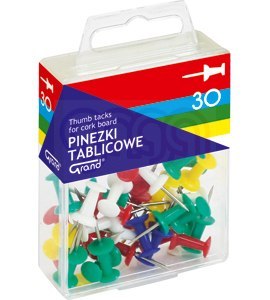 Pinezka tablicowa 30szt GRAND 110-1419