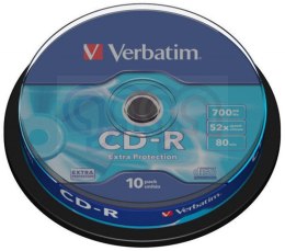 Płyta CD-R VERBATIM CAKE(10) Extra Protection 700MB x52 43437