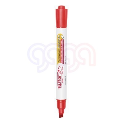 Marker permanentny RYSTOR RMP-2 czerwony B ścięta końcówka 459-001