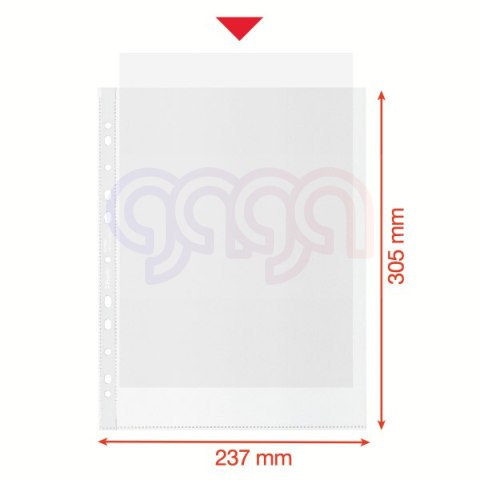 Koszulka groszkowa Recycled Premium PP 100 mic. A4, 627504, MAXI , 50 szt. Esselte 627504
