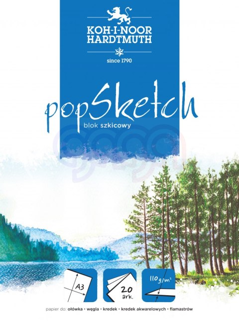 Blok szkicowy A3 POP SKETCH 9920 110g KOH-I-NOOR
